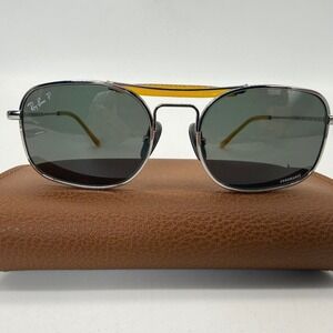 Ray-Ban Sunglasses Unisex 51mm Silver RB 8062 Titanium Chromance Polarized